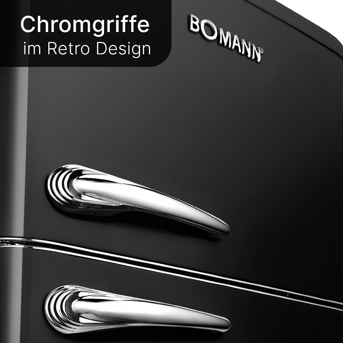 Bomann Bomann Retro-Doppeltür-Kühlschrank DTR 353 weiß